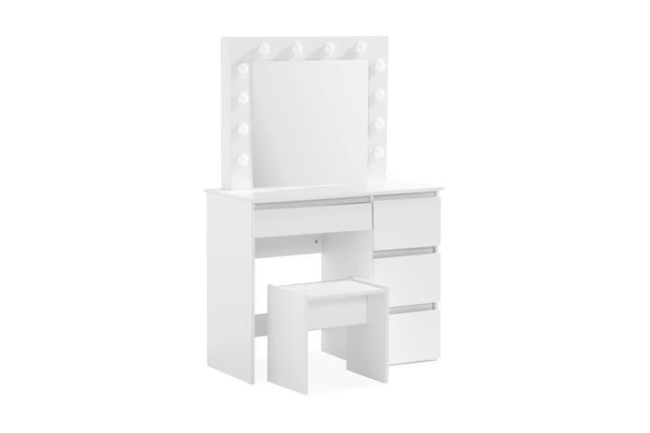 Sminkbord Lycke 94 cm med LED-Belysning - Vit - Möbler - Bord & matgrupp - Sminkbord & toalettbord