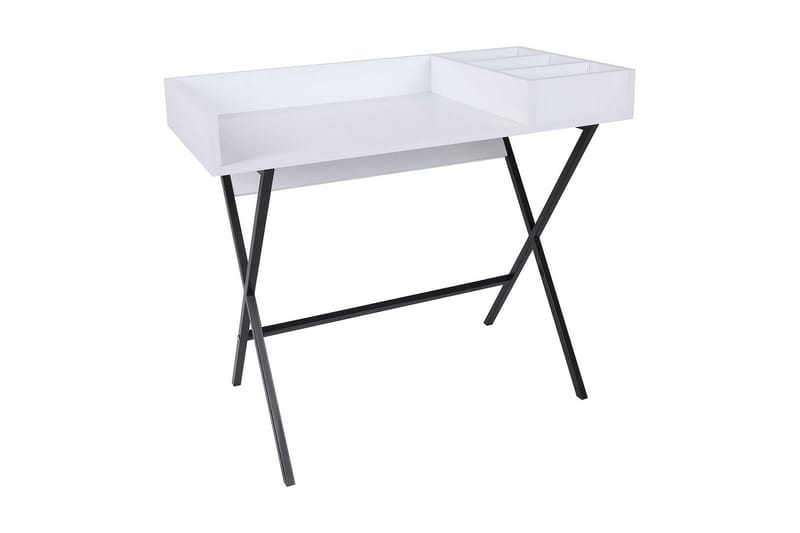 Sminkbord Merkesa 100 cm - Vit/Svart - Möbler - Bord & matgrupp - Sminkbord & toalettbord