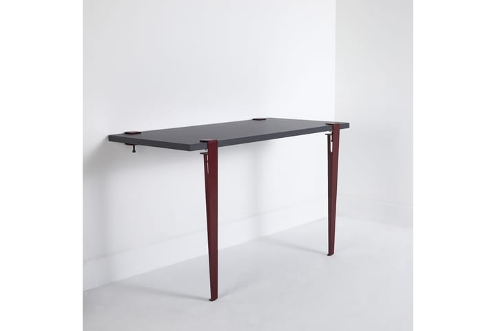 Sminkbord Thetis 90x75 cm Svart/Röd - Hanah Home - Möbler - Bord & matgrupp - Sminkbord & toalettbord