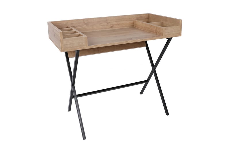 Sminkbord Tibani 100 cm - Valnöt/Svart - Möbler - Bord & matgrupp - Sminkbord & toalettbord