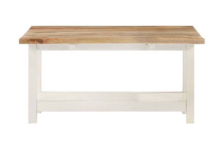 Förlängningsbart soffbord vit 90x(45-90)x45 cm massivt mango - Vit - Möbler - Bord & matgrupp - Soffbord