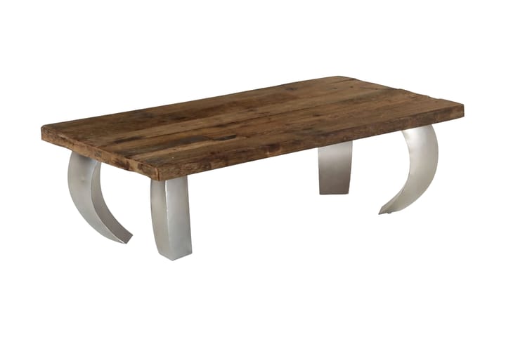 Opium soffbord återvunnet trä och stål 110x60x35 cm - Valnötsbrun - Möbler - Bord & matgrupp - Soffbord