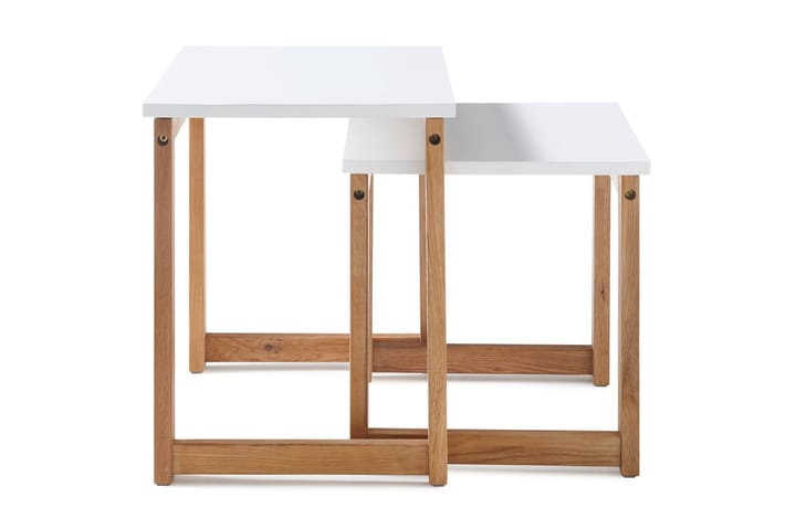 Satsbord Driggars 50 cm - Vit|Ek - Möbler - Bord & matgrupp - Soffbord