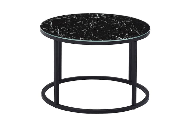 Satsbord Grasp Marmorglas - Svart - Möbler - Bord & matgrupp - Soffbord