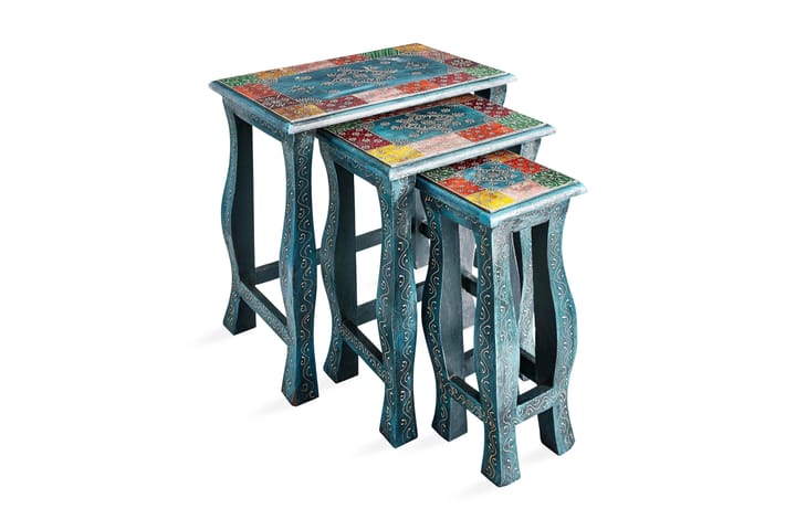 Satsbord Villacian 56 cm - Blå - Möbler - Bord & matgrupp - Avlastningsbord & sidobord