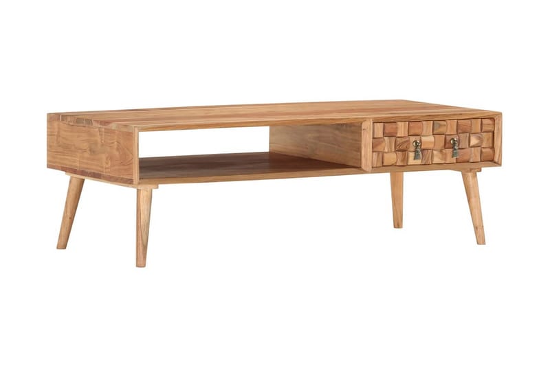 Soffbord 110x50x35 cm massivt akaciaträ - Brun - Möbler - Bord & matgrupp - Soffbord