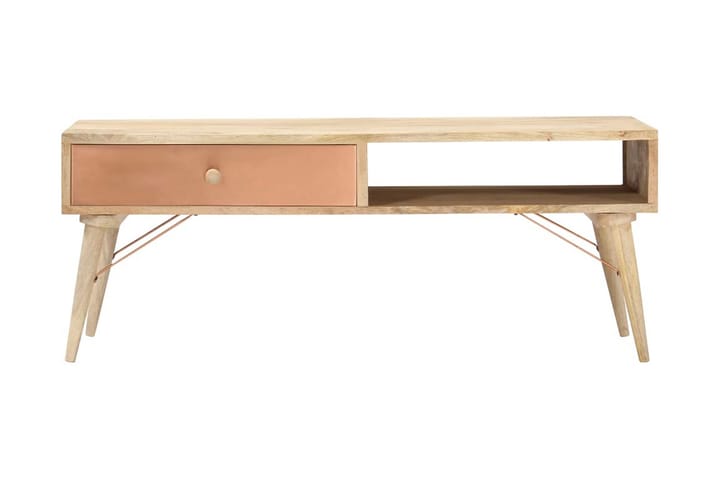 Soffbord 118x57x45 cm massivt mangoträ - Brun - Möbler - Bord & matgrupp - Soffbord