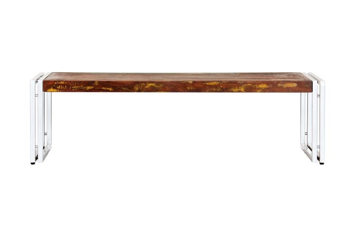 Soffbord 120x60x35 cm massivt återvunnet trä - Flerfärgad - Möbler - Bord & matgrupp - Soffbord
