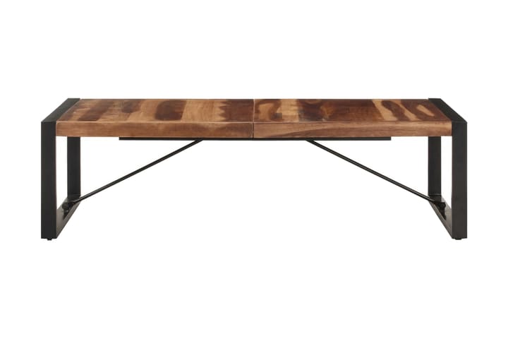 Soffbord 140x70x40 cm massivt trä med sheshamfinish - Valnötsbrun - Möbler - Bord & matgrupp - Soffbord