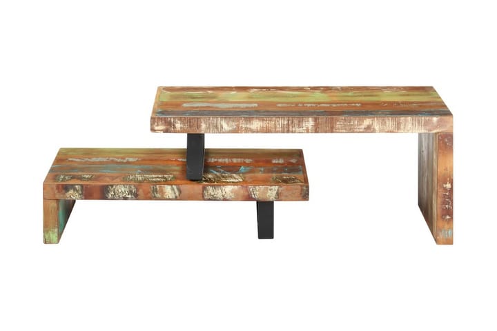 Soffbord 2 delar massivt återvunnet trä - Brun - Möbler - Bord & matgrupp - Soffbord