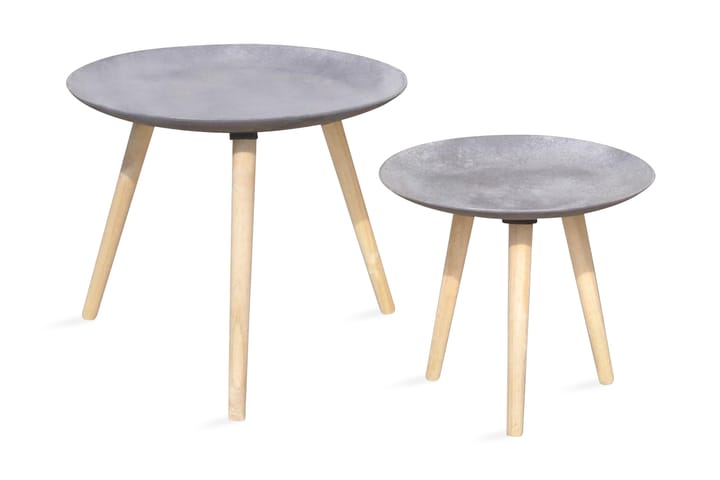 Soffbord 2 st 55 cm + 44 cm betonggrå - Grå - Möbler - Bord & matgrupp - Soffbord