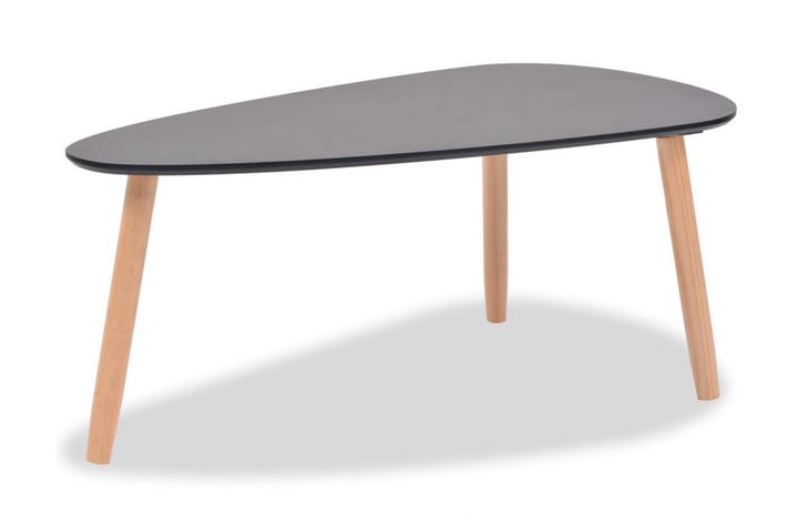 Soffbord 2 st massiv furu svart - Svart - Möbler - Bord & matgrupp - Soffbord