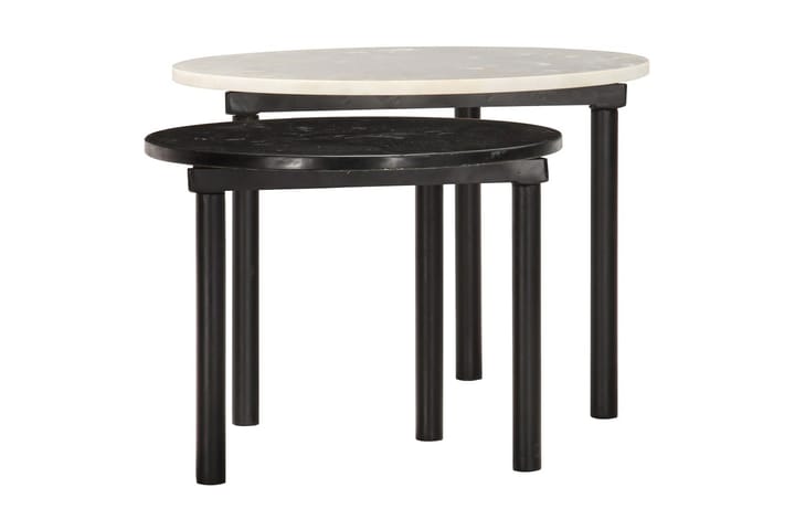 Soffbord 2 st svart och vit - Flerfärgad - Möbler - Bord & matgrupp - Soffbord