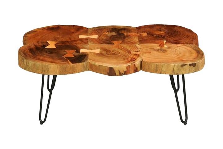 Soffbord 35 cm 6 stockar massivt sheshamträ - Brun - Möbler - Bord & matgrupp - Soffbord