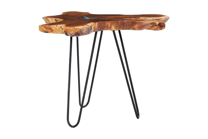Soffbord 70x45 cm massiv teak och polyresin - Flerfärgad - Möbler - Bord & matgrupp - Soffbord