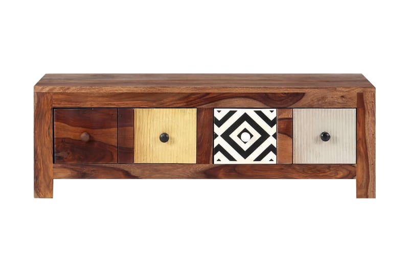 Soffbord 90x50x30 cm massivt sheshamträ - Valnötsbrun - Möbler - Bord & matgrupp - Soffbord