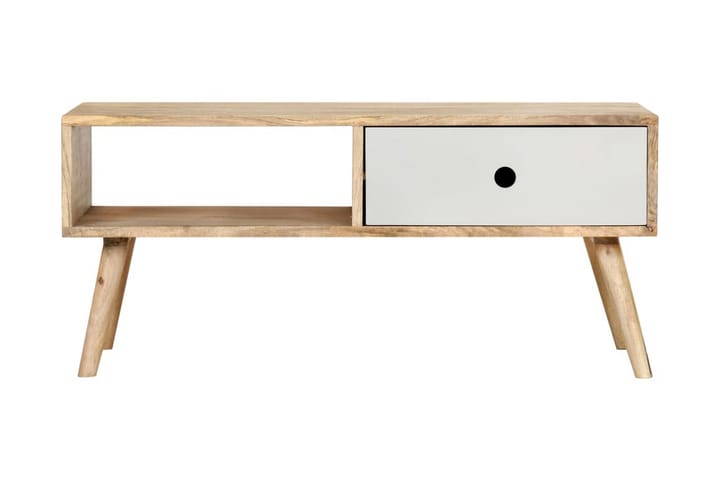 Soffbord 90x50x40 cm massivt mangoträ - Brun - Möbler - Bord & matgrupp - Soffbord