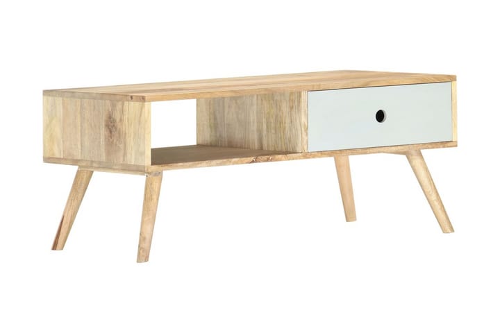 Soffbord 90x50x40 cm massivt mangoträ - Brun - Möbler - Bord & matgrupp - Soffbord