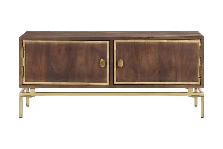Soffbord 90x50x40 cm massivt mangoträ - Valnötsbrun - Möbler - Bord & matgrupp - Soffbord