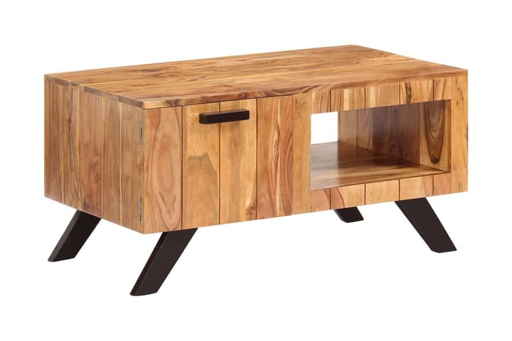Soffbord 90x50x45 cm massivt akaciaträ - Brun - Möbler - Bord & matgrupp - Soffbord