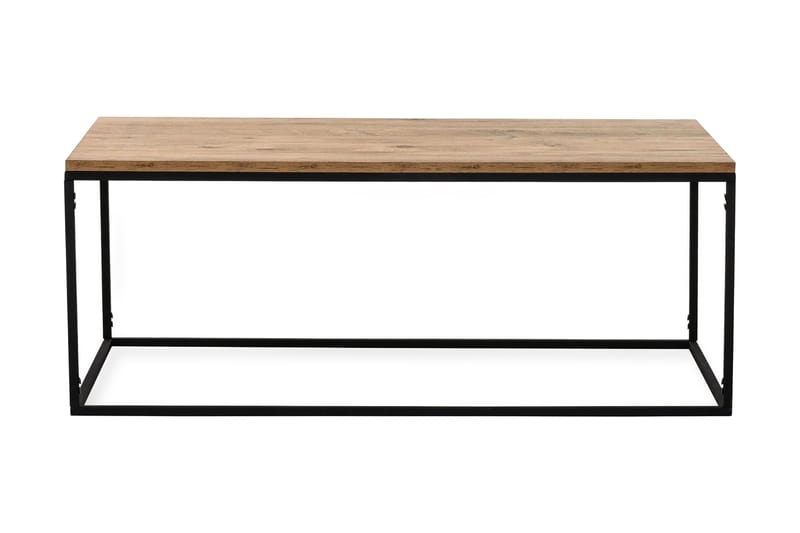 Soffbord Aizpute 110 cm - Natur/Svart - Möbler - Bord & matgrupp - Soffbord