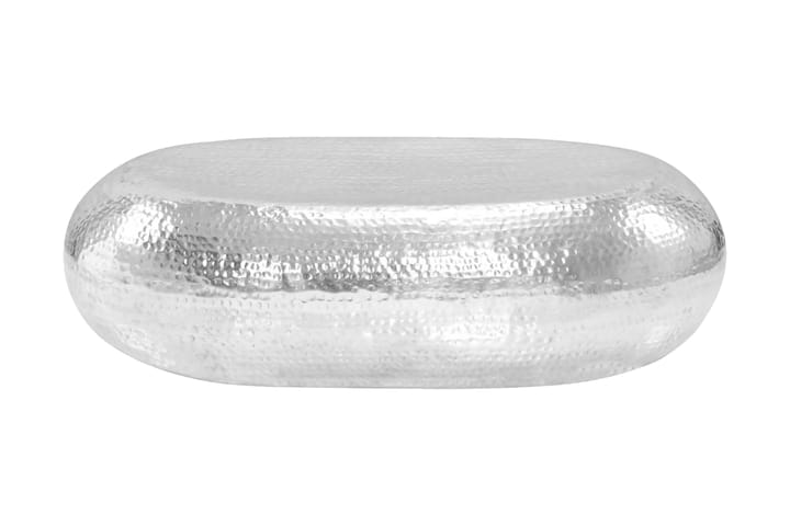Soffbord aluminium 100x50x28 cm silver - Silver - Möbler - Bord & matgrupp - Avlastningsbord & sidobord - Lampbord & sidobord