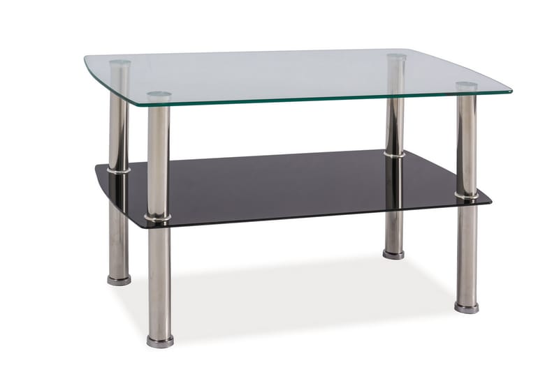 Soffbord Alvord 75 cm - Glas/Silver - Möbler - Bord & matgrupp - Soffbord