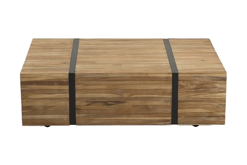 Soffbord Amodo 110 cm på Hjul - Brun/Svart - Möbler - Bord & matgrupp - Soffbord