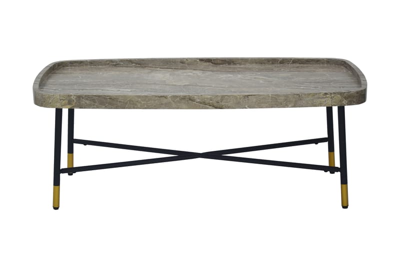 Soffbord Ardallie 120 cm Ovalt - Grå/Flerfärgad - Möbler - Bord & matgrupp - Soffbord