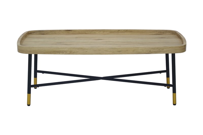 Soffbord Ardallie 120 cm Ovalt - Natur/Svart - Möbler - Bord & matgrupp - Soffbord