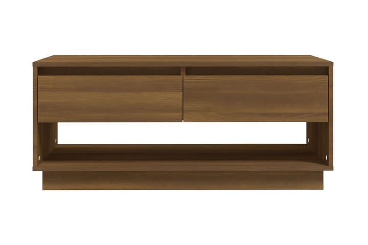 Soffbord brun ek 102,5x55x44 cm spånskiva - Brun - Förvaring - Hylla - Bokhylla