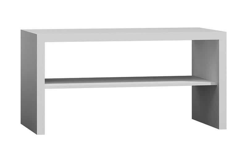 Soffbord Carvin 120 cm med Förvaring Hylla - Vit - Möbler - Bord & matgrupp - Soffbord
