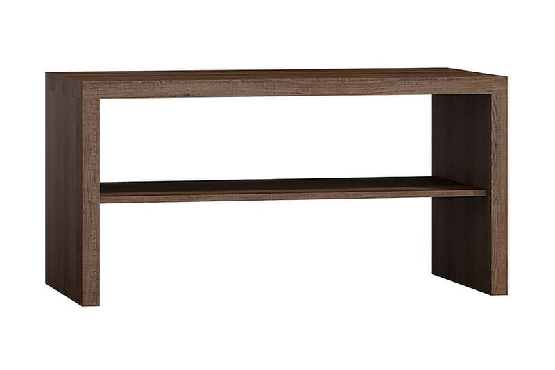 Soffbord Ciborro 120 cm med Förvaring Hyllor - Ekfärg/Brun - Möbler - Bord & matgrupp - Soffbord