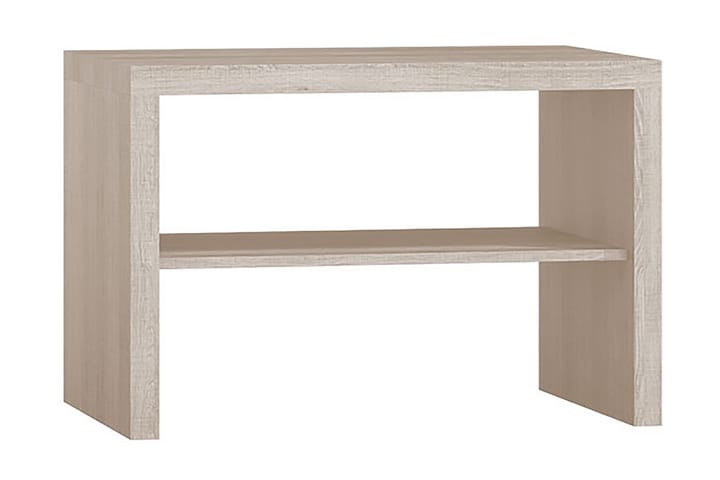 Soffbord Ciborro 90 cm med Förvaring Hyllor - Beige/Grå - Möbler - Bord & matgrupp - Soffbord