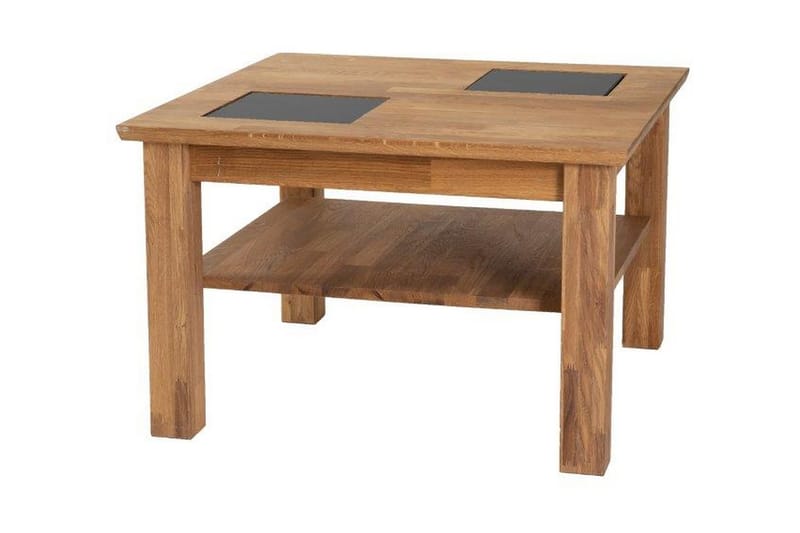 Soffbord Citadel 80 cm med Förvaring Hylla Massiv Ek/Granit - Stenexpo - Möbler - Bord & matgrupp - Soffbord
