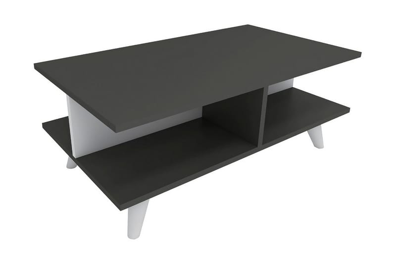 Soffbord Corabel 90 cm - Vit/Antracit - Möbler - Bord & matgrupp - Soffbord
