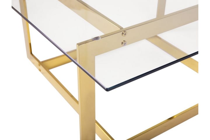 Soffbord Crystal 80 cm - Guld - Möbler - Bord & matgrupp - Soffbord