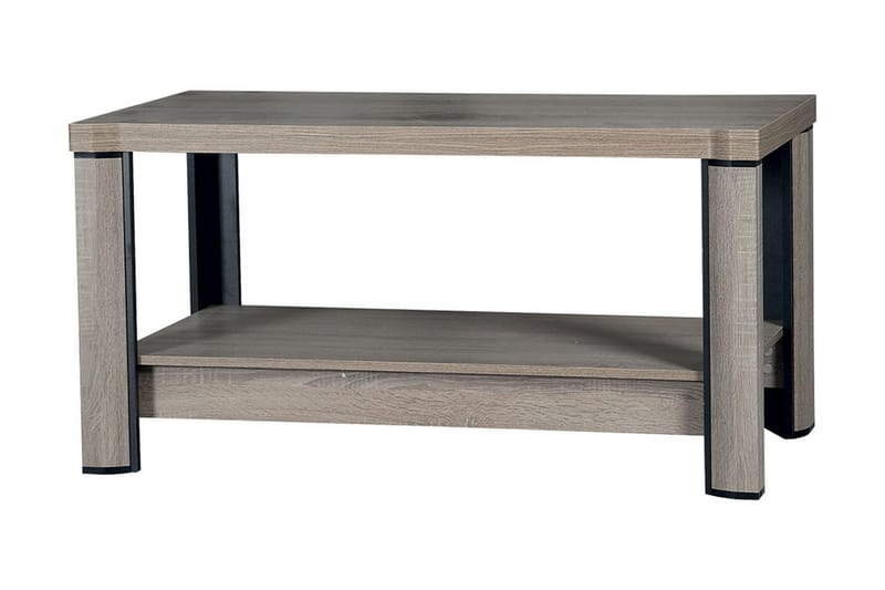 Soffbord Domineck 120 cm med Förvaring Hylla - Tryffel/Beige/Grå - Möbler - Bord & matgrupp - Soffbord