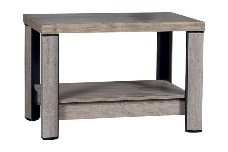 Soffbord Domineck 90 cm med Förvaring Hylla - Tryffel/Beige/Grå - Möbler - Bord & matgrupp - Soffbord