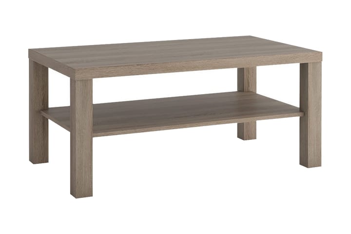 Soffbord Dystland 115 cm med Förvaring Hylla - Tryffel/Natur - Möbler - Bord & matgrupp - Soffbord