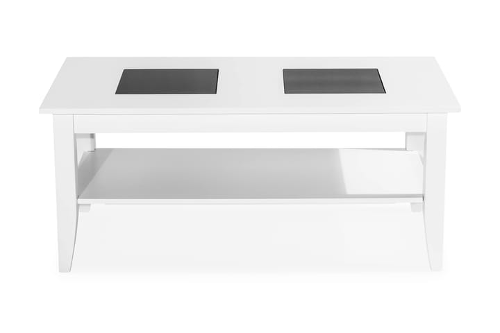 Soffbord Elinore 120 cm med Förvaring Hylla - Vit - Möbler - Bord & matgrupp - Soffbord
