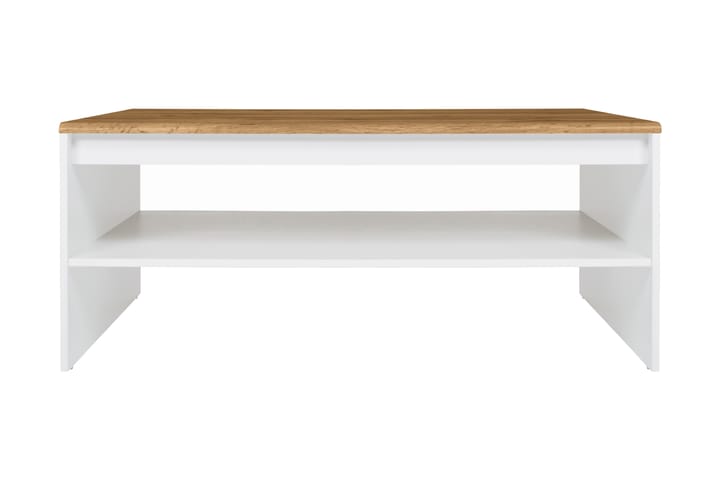 Soffbord Escala 110 cm med Förvaring Hylla - Natur/Vit - Möbler - Bord & matgrupp - Soffbord