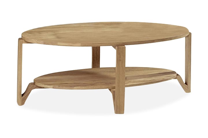 Soffbord Eslöv 120 cm Ovalt Ek - Ek - Möbler - Bord & matgrupp - Soffbord - Soffbord med förvaring