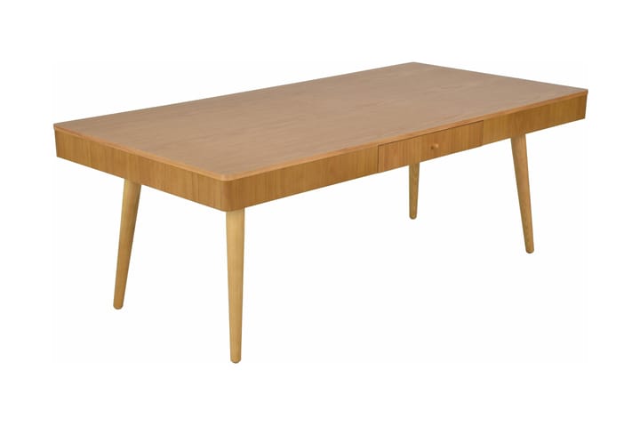 Soffbord Fabel 130 cm med Förvaring Låda - Massiv Ek/Brun - Möbler - Bord & matgrupp - Soffbord