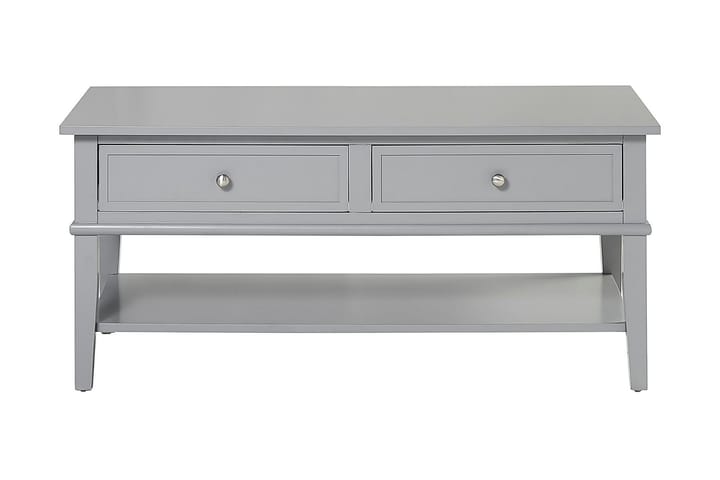 Soffbord Franklin 105 cm med Förvaring Hylla + 2 Lådor Grå - Dorel Home - Möbler - Bord & matgrupp - Soffbord