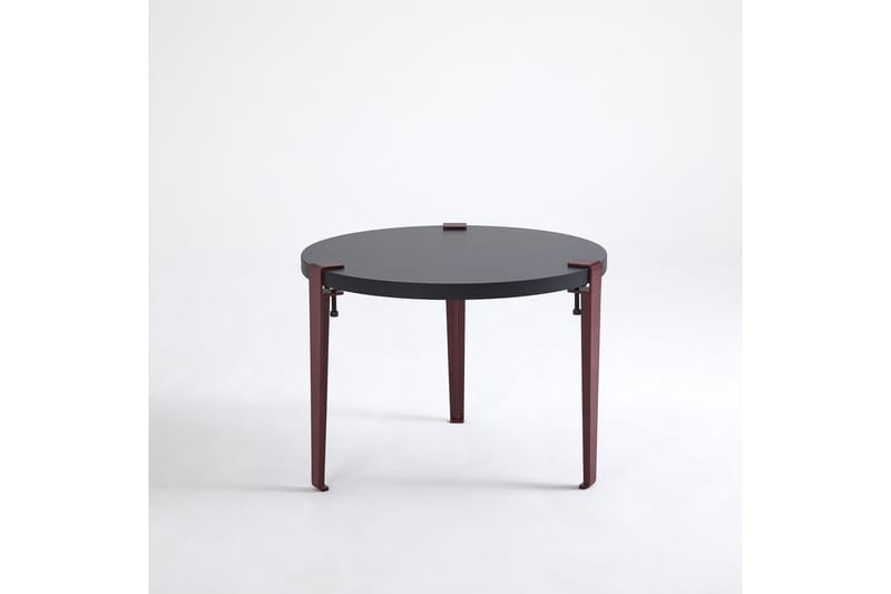Soffbord Fregoia 60 cm Svart/Röd - Hanah Home - Möbler - Bord & matgrupp - Soffbord