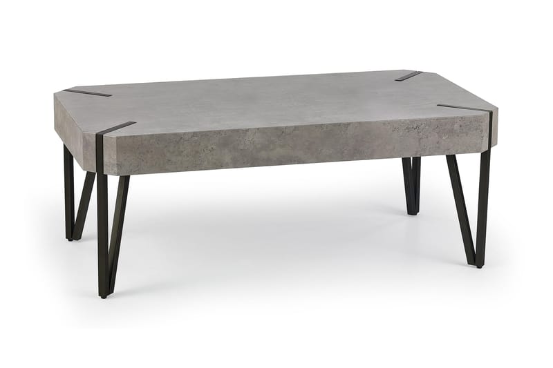 Soffbord Fullmore 110 cm med Förvaring Hylla - Grå/Svart - Möbler - Bord & matgrupp - Soffbord