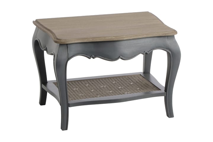 Soffbord Fusina 65 cm med Förvaring Hylla med Förvaring Hyll - Natur/Grå - Möbler - Bord & matgrupp - Soffbord