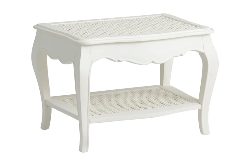 Soffbord Fusina 65 cm med Förvaring Hylla med Förvaring Hyll - Vit - Möbler - Bord & matgrupp - Kontorsbord - Skrivbord