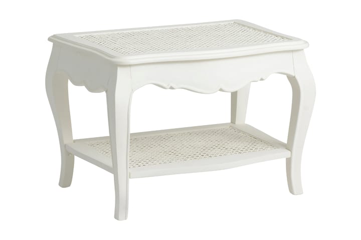 Soffbord Fusina 65 cm med Förvaring Hyllor - Vit - Möbler - Bord & matgrupp - Soffbord